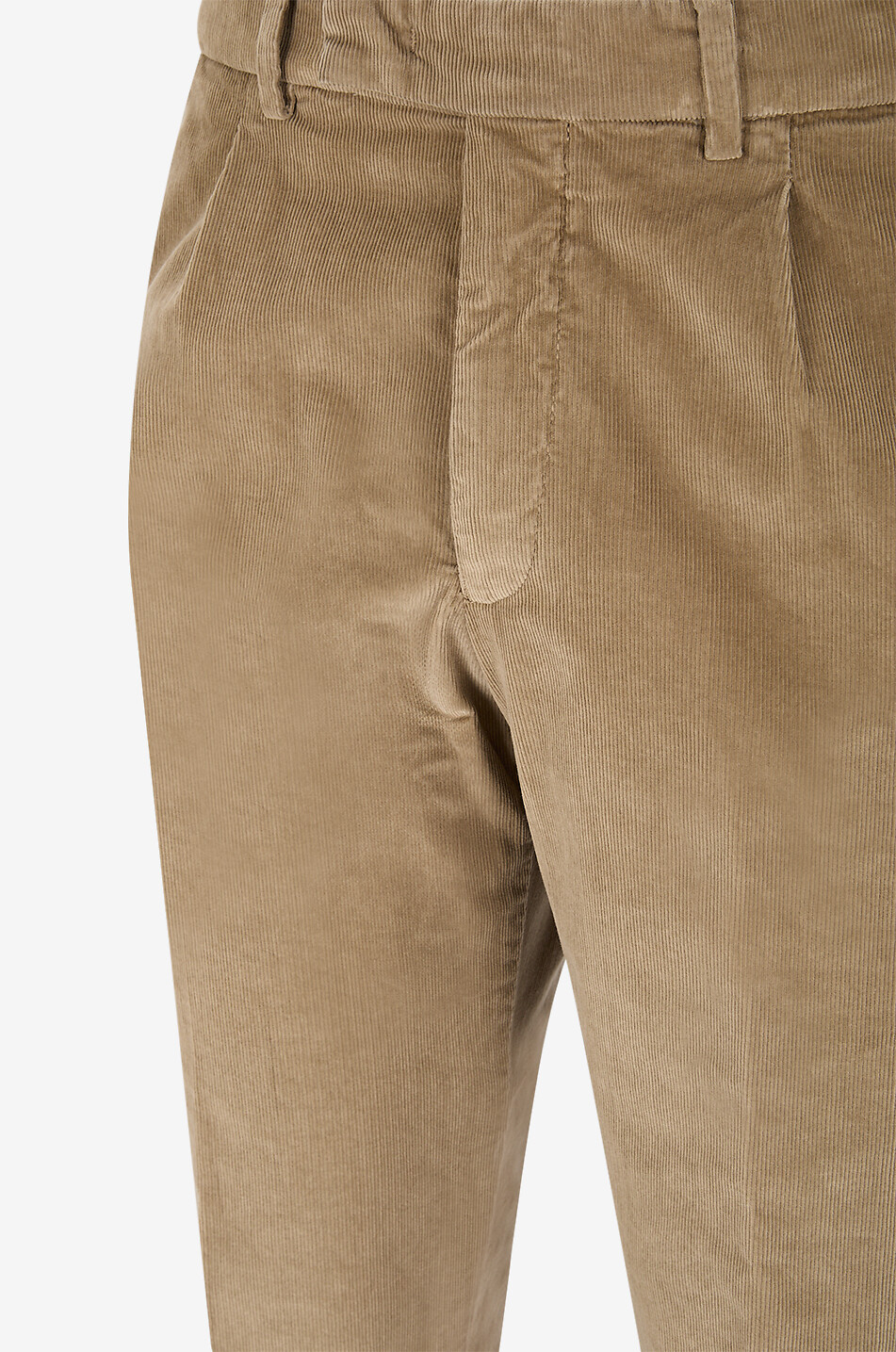 BONGENIE Ultra slim fit pinstripe corduroy trousers Men Medium beige 3