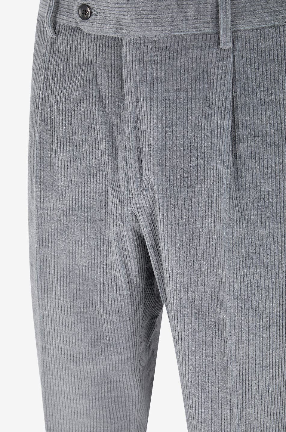 BONGENIE Corduroy slim-fit trousers Men LIGHT GREY 3