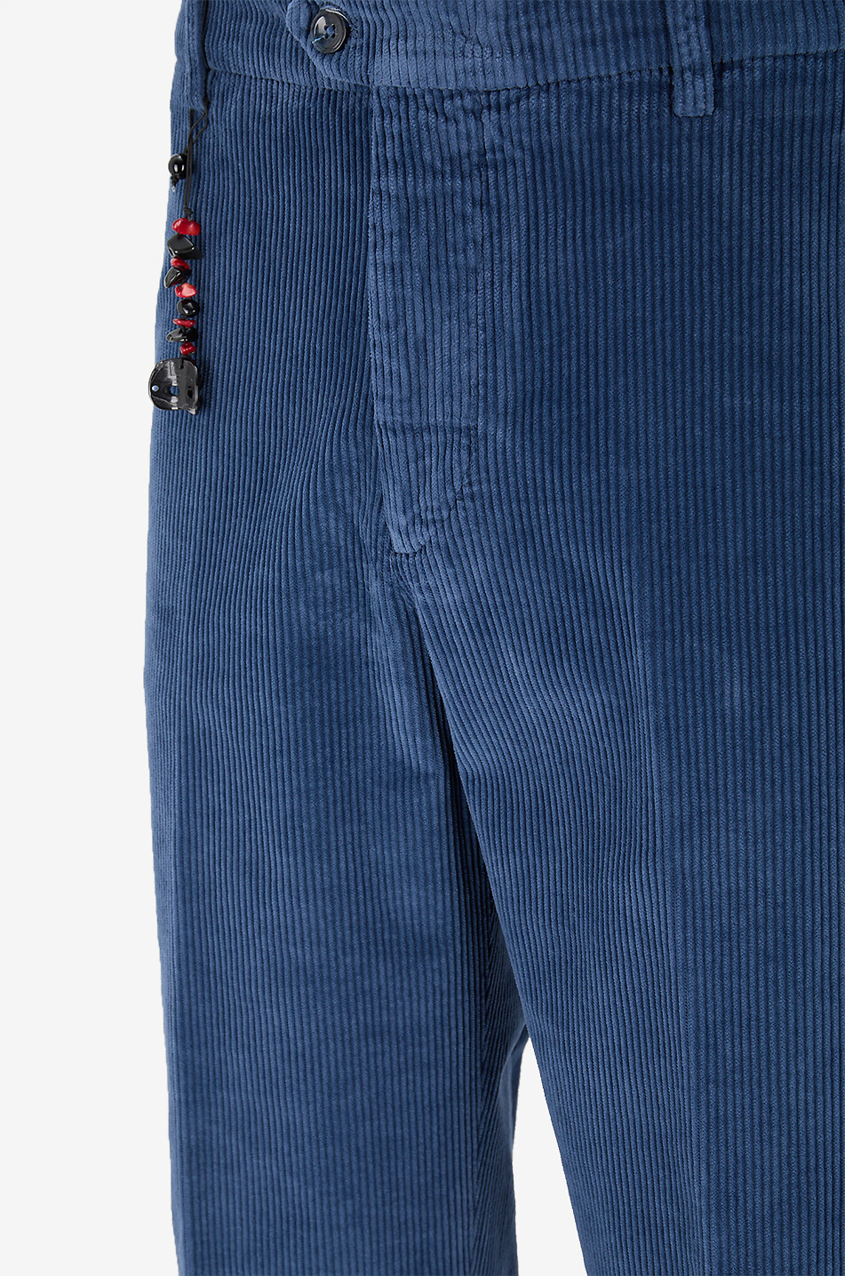 MARCO PESCAROLO Pantalon slim en velours côtelé Evo Homme BLEU MOYEN 3