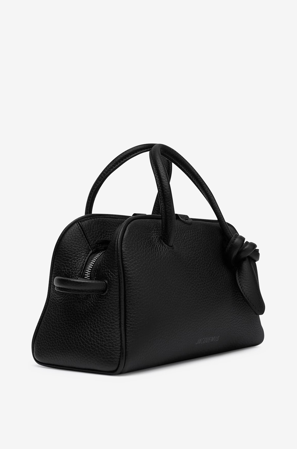 JACQUEMUS Le petit Turismo grained leather handbag Women BLACK 2