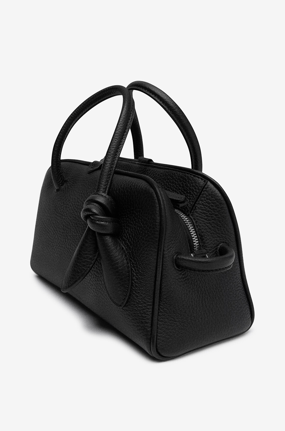 JACQUEMUS Le petit Turismo grained leather handbag Women BLACK 4