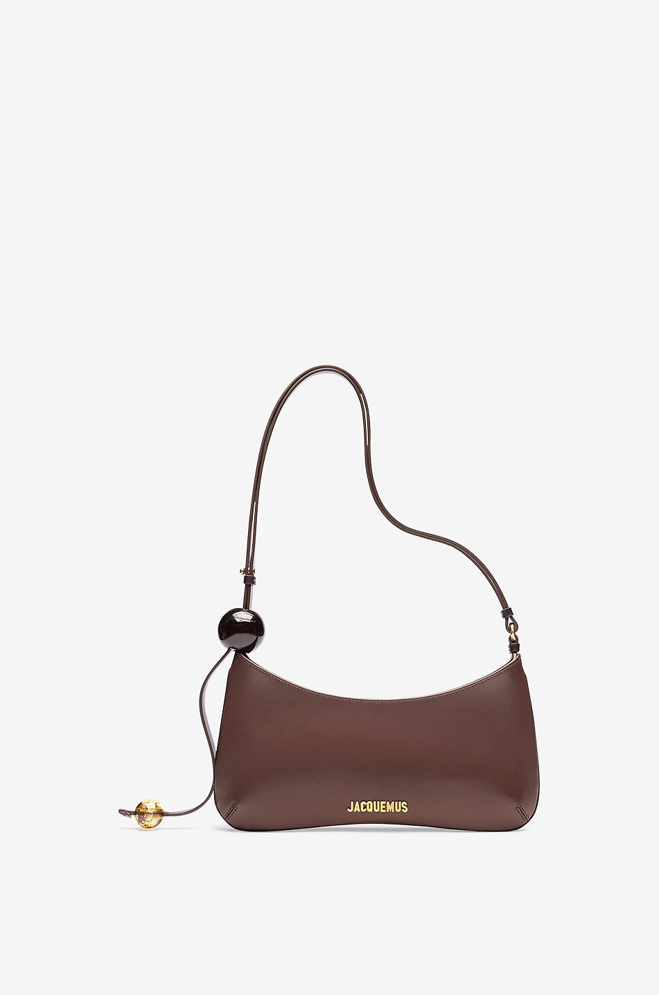 Schultertasche aus Glattleder Le Bisou Perle