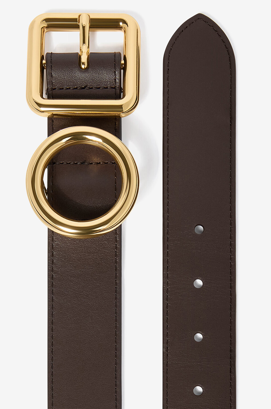 JACQUEMUS Ceinture en cuir lisse La ceinture Regalo - 33 mm Femme MARRON 2