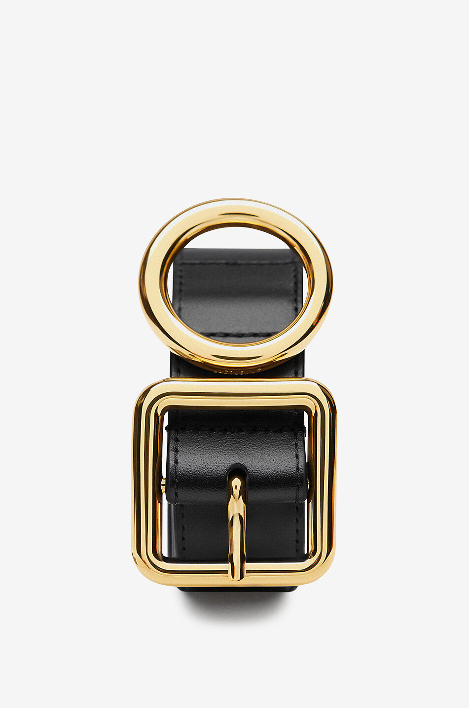 JACQUEMUS La ceinture Regalo smooth leather belt - 33 mm Women BLACK 2