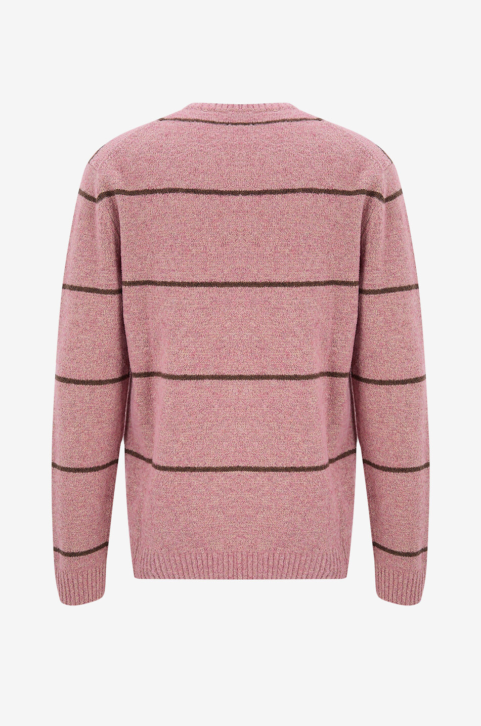 ZANONE Flauschiger Strickpullover mit Rundhalsausschnitt Giro Herren MITTELROSA 2