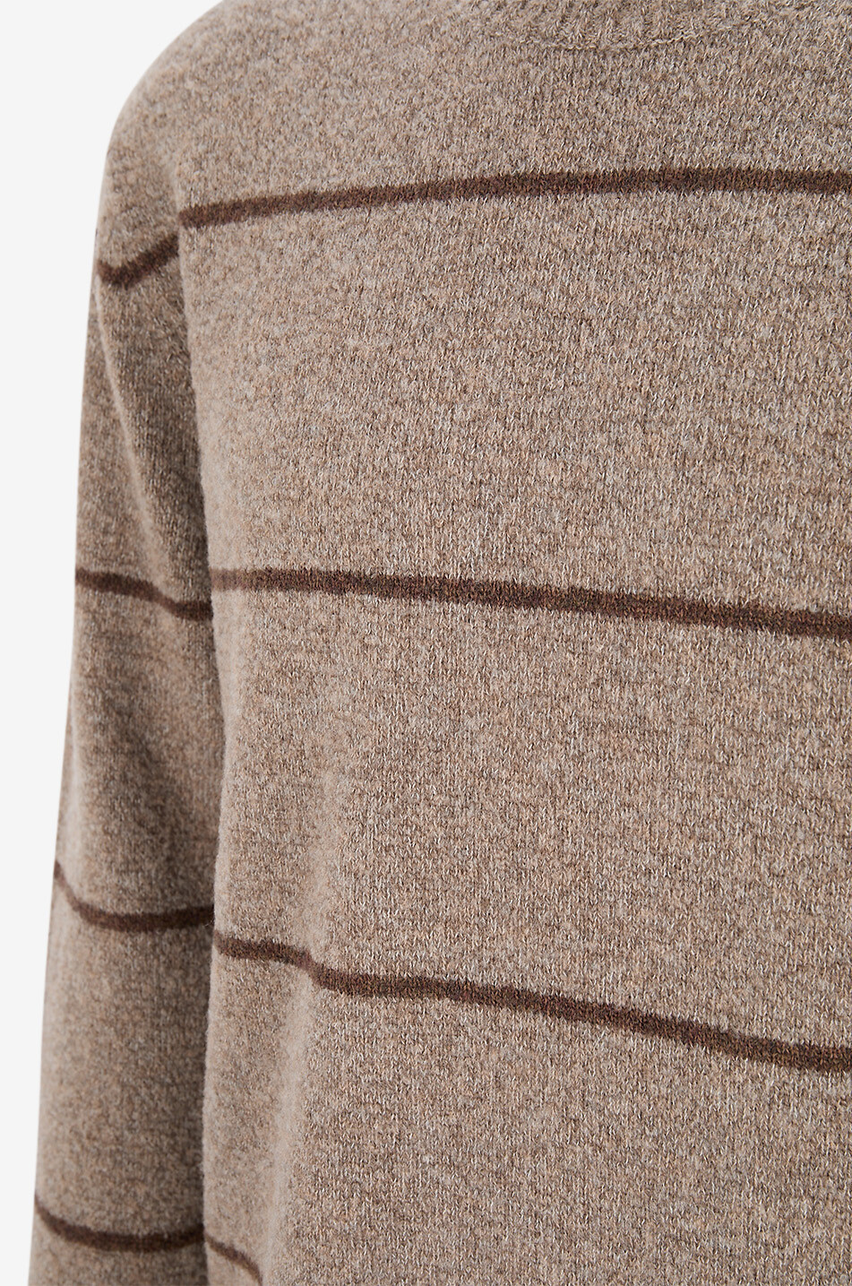 ZANONE Flauschiger Strickpullover mit Rundhalsausschnitt Giro Herren BRAUN 3