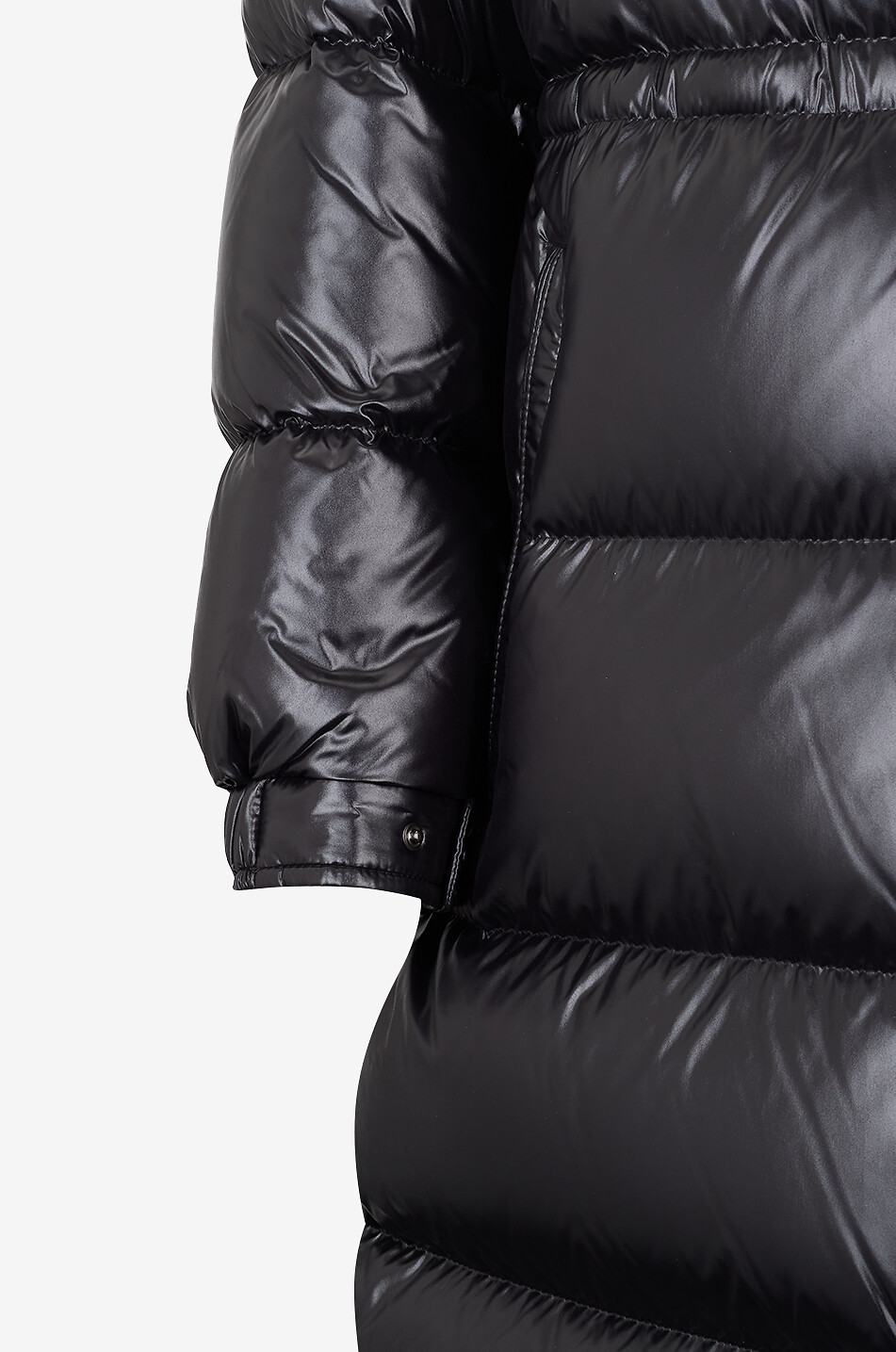 MONCLER Manteau en duvet à capuche amovible Cavettaz Femme NOIR 3