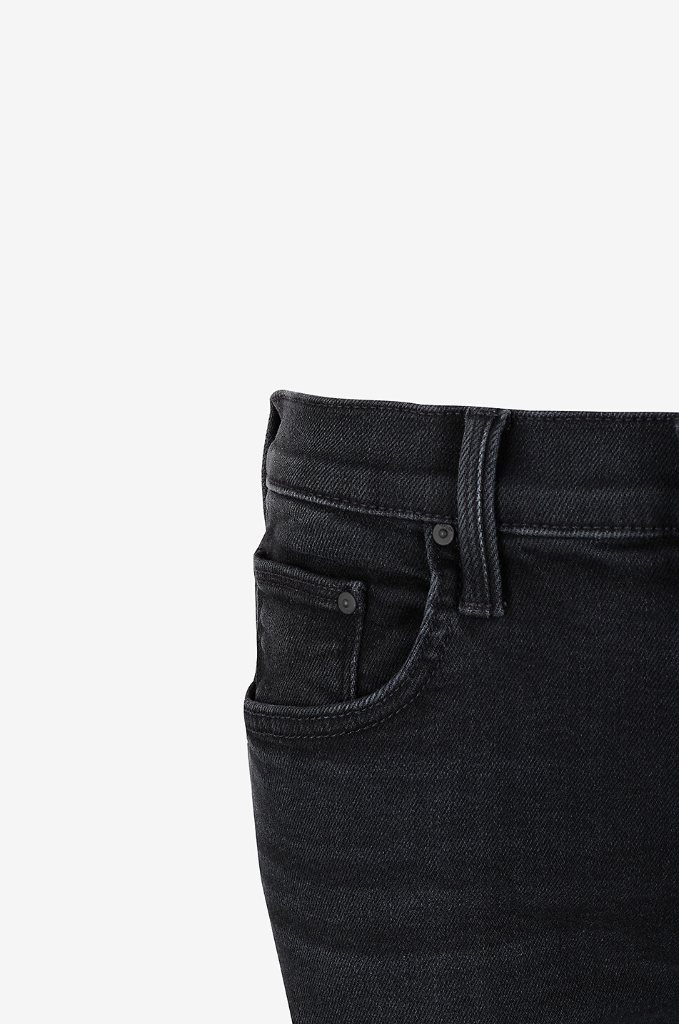 MOTHER Mid Rise Rambler straight denim jeans Women BLACK 3