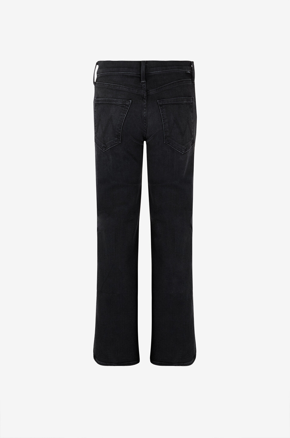 MOTHER Mid Rise Rambler straight denim jeans Women BLACK 2