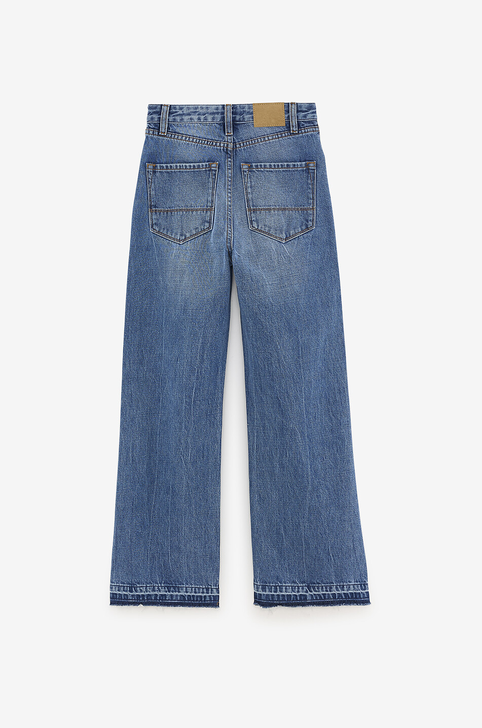 BELLEROSE Popies Blue Stone flared high-rise girls' jeans Girl BLUE 2