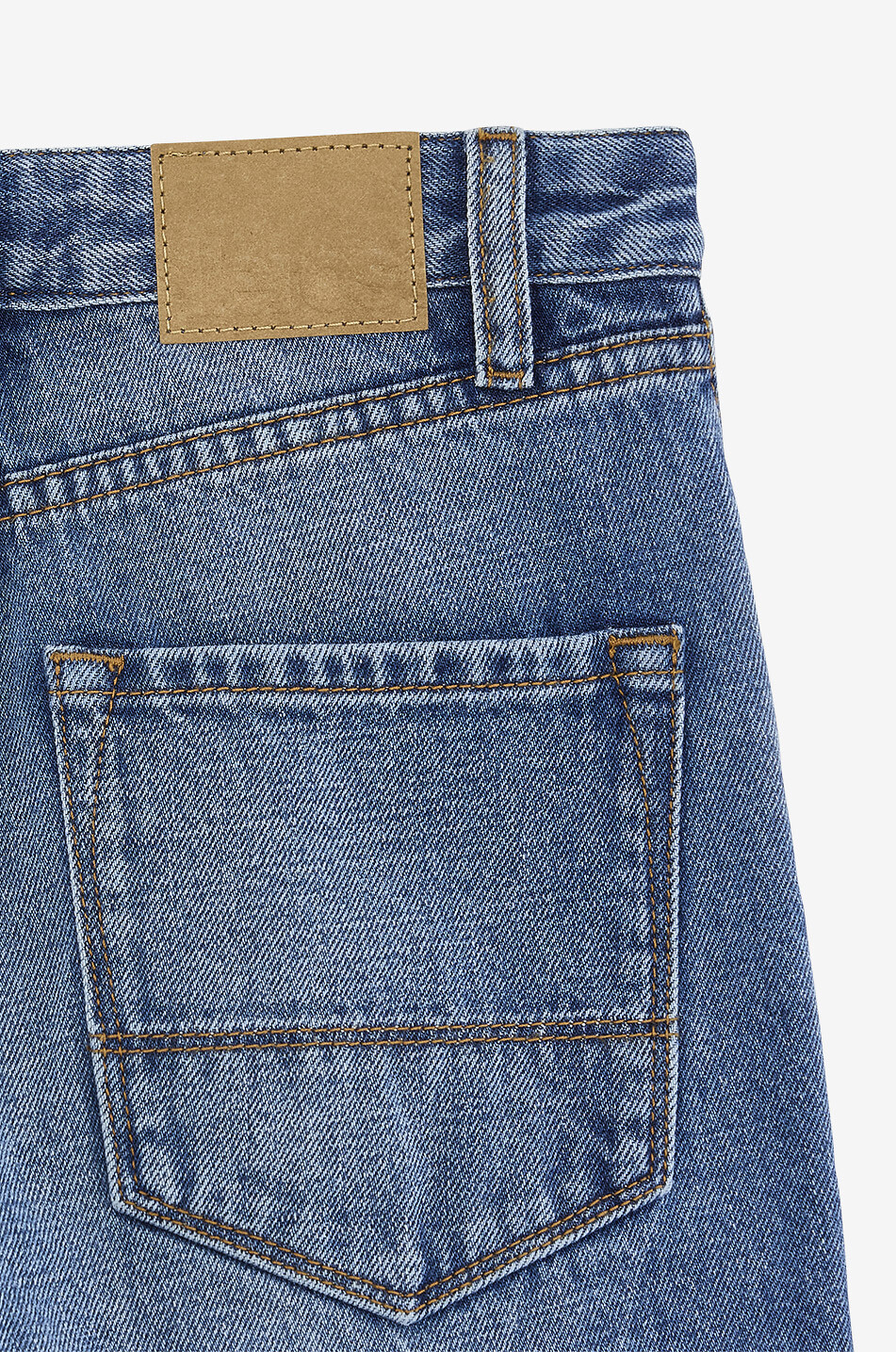 BELLEROSE Popies Blue Stone flared high-rise girls' jeans Girl BLUE 4