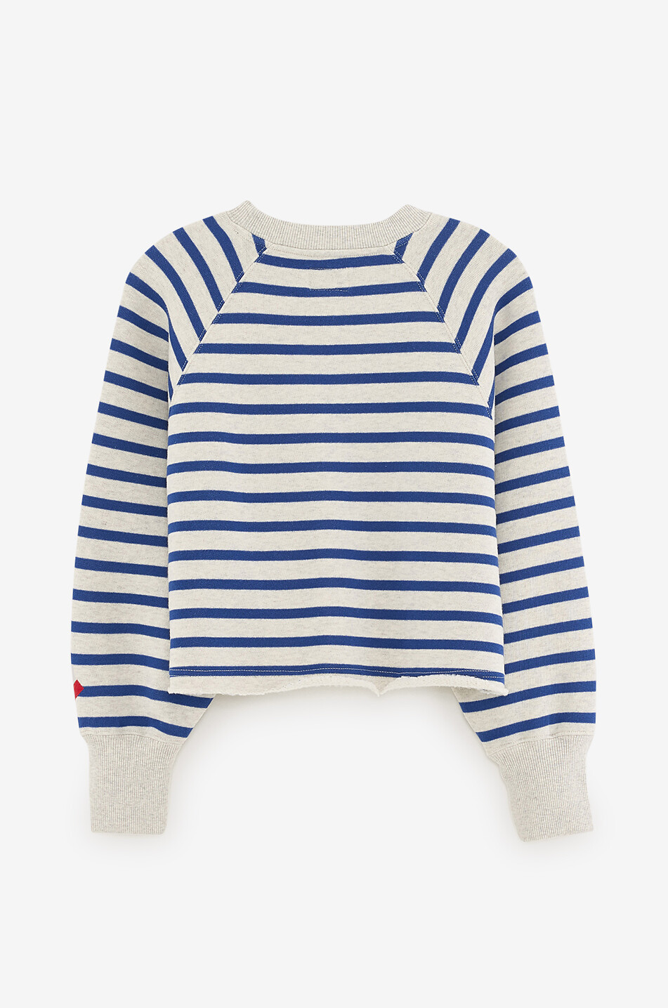 BELLEROSE Sweat-shirt boxy à col rond rayé fille Fabina Fille BLEU 2