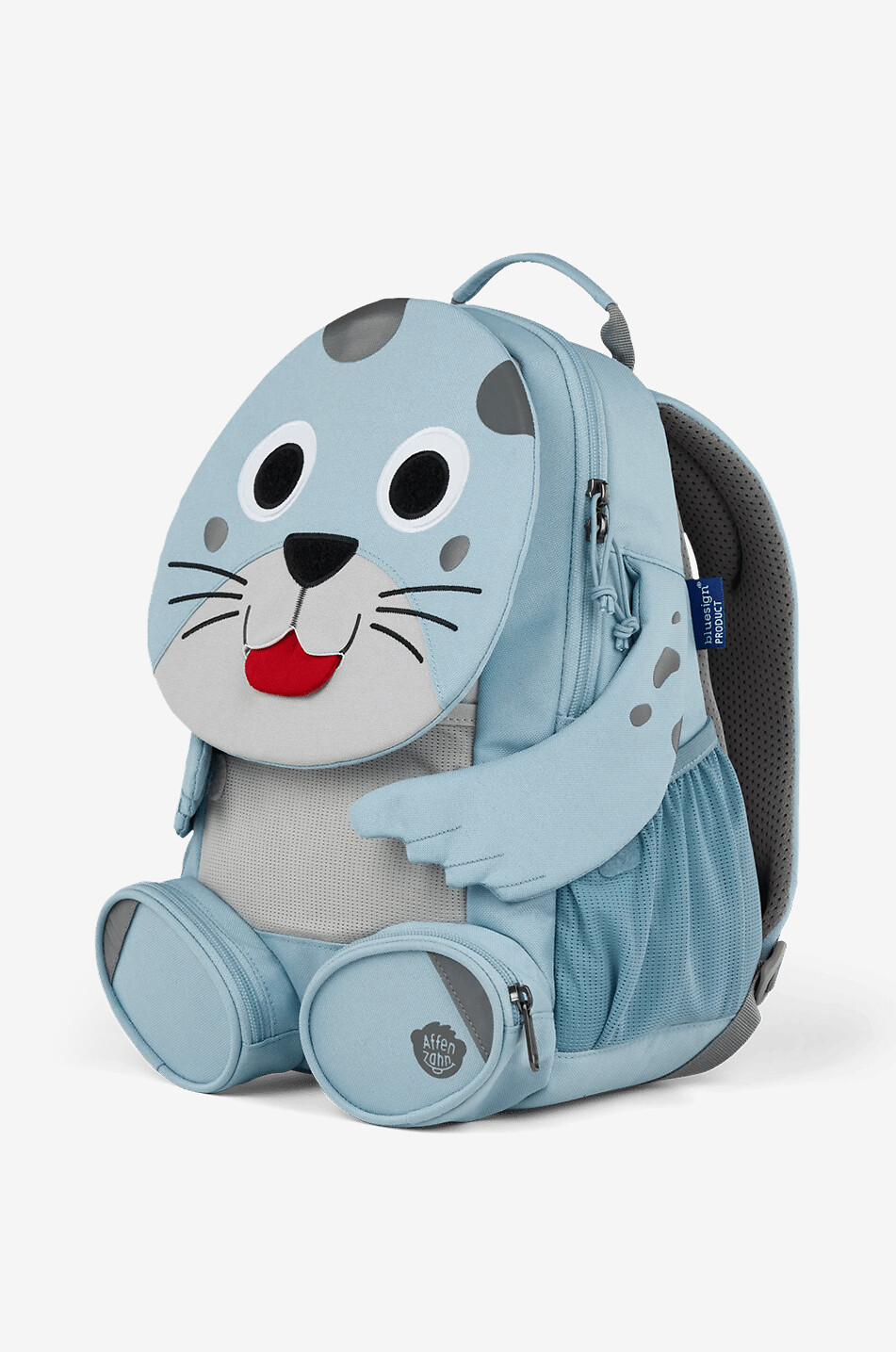 AFFENZAHN Kinder-Rucksack mit Robbenmotiv 8L Unisex HELLBLAU 2