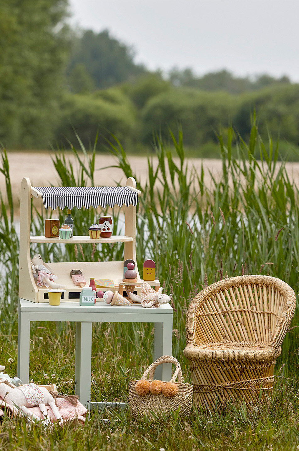 BLOOMINGVILLE Ensemble jouets en bois Hasham Play Set Unisexe MULTICOLORE 4