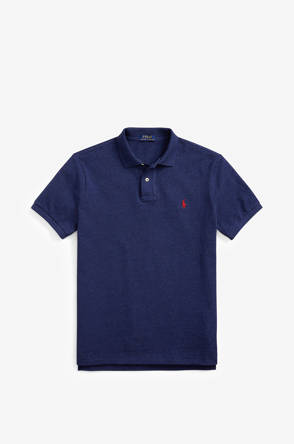 Custom Slim Fit Pony embroidered piqué cotton polo shirt