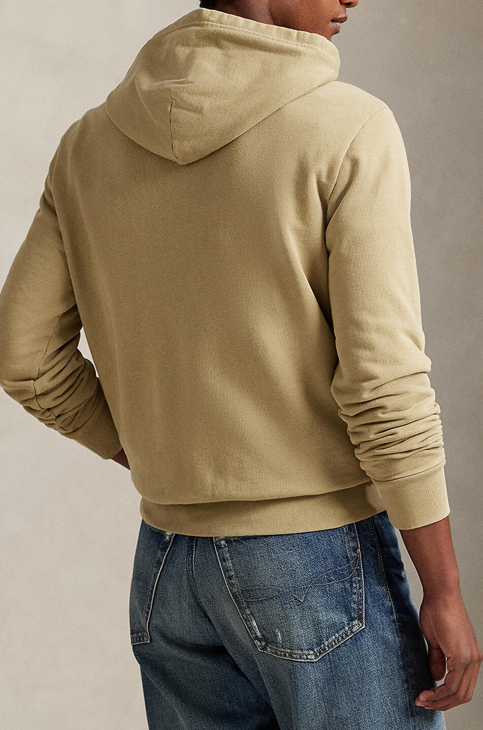 POLO RALPH LAUREN Pony embroidered hooded sweatshirt Men KHAKI 3