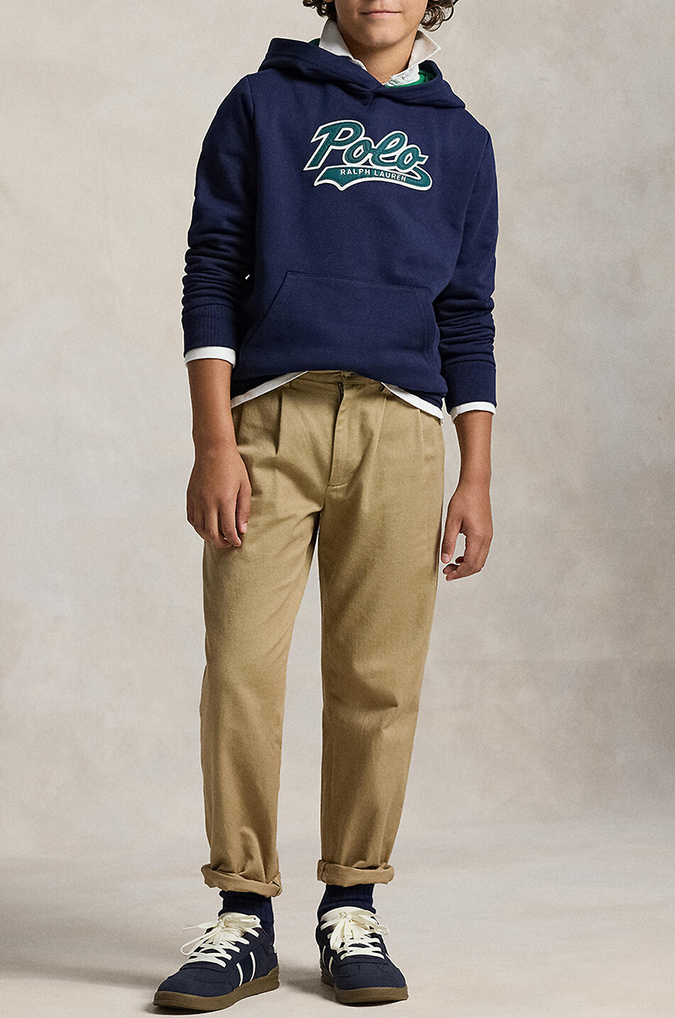 POLO RALPH LAUREN Polo Logo boys' hooded sweat-shirt Boy DARK BLUE 3