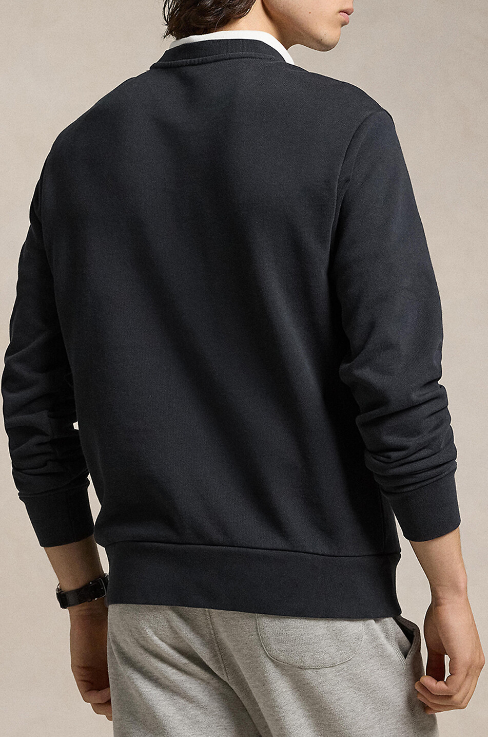 POLO RALPH LAUREN Pony lightweight crewneck sweatshirt Men BLACK 3