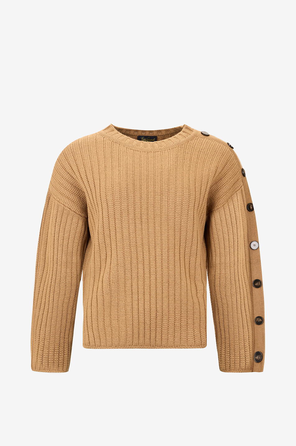 LUISA SPAGNOLI Pull en laine vierge à col rond Medic Femme CAMEL 1