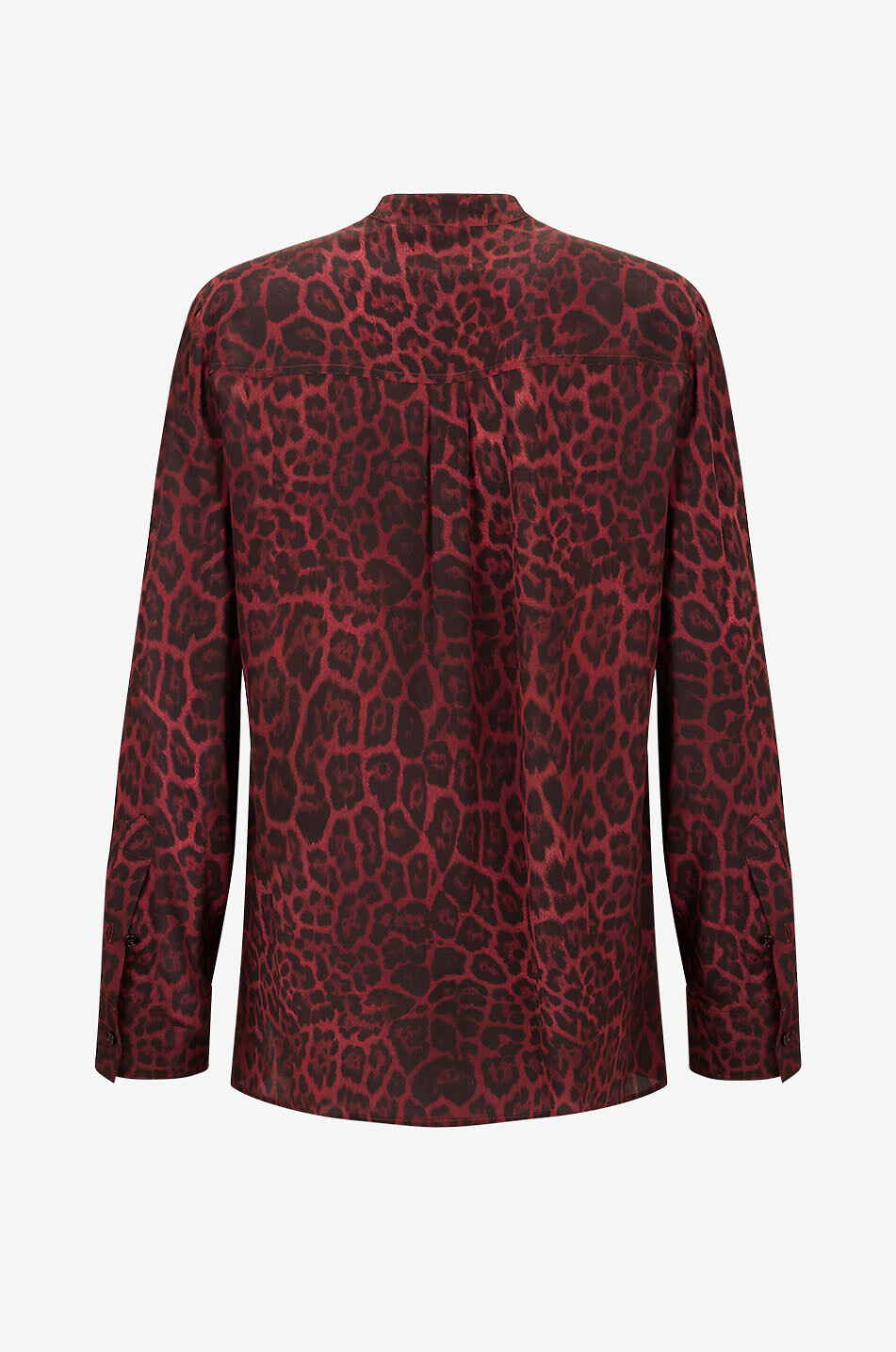 STELLA McCARTNEY Leopard printed organic silk blouse Women RED 2