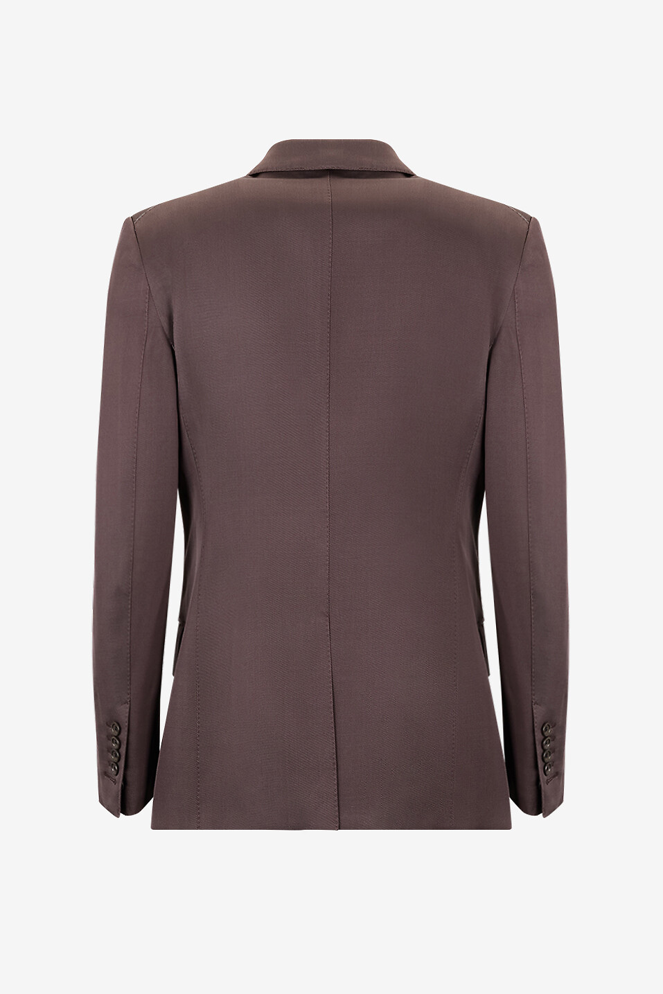 TOM FORD Blazer à boutonnage double en sergé de soie et laine Wallis Femme MARRON 2