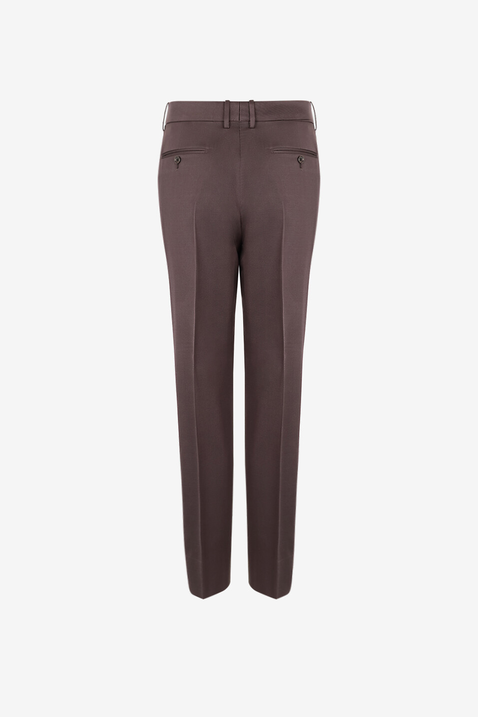 TOM FORD Pantalon cigarette skinny en sergé de soie et laine Femme MARRON 2