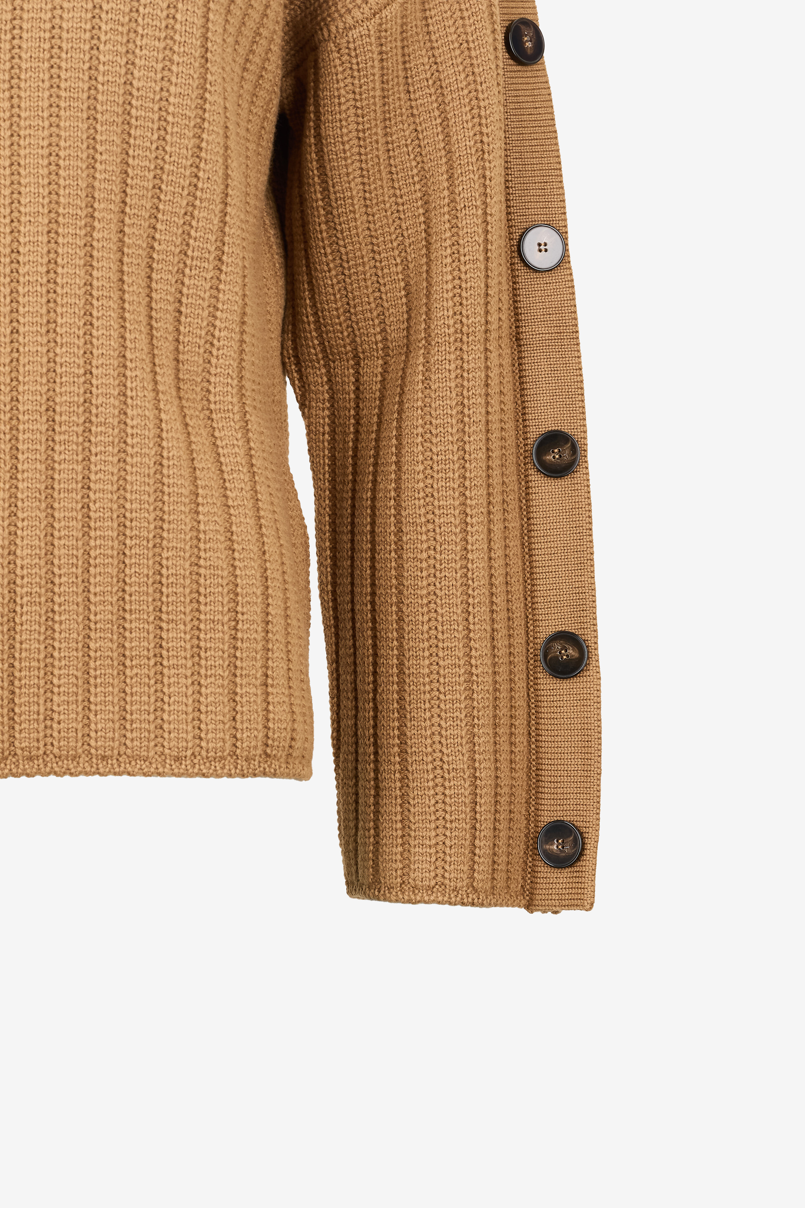 LUISA SPAGNOLI Pull en laine vierge à col rond Medic Femme CAMEL 3