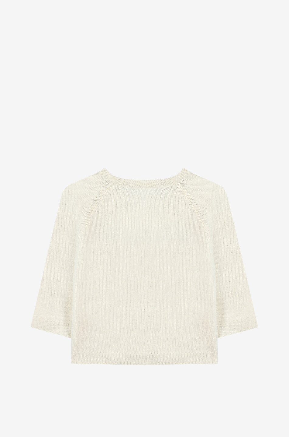 TARTINE ET CHOCOLAT Sheep embellished cotton and cashmere baby jumper Baby EGGSHELL 2