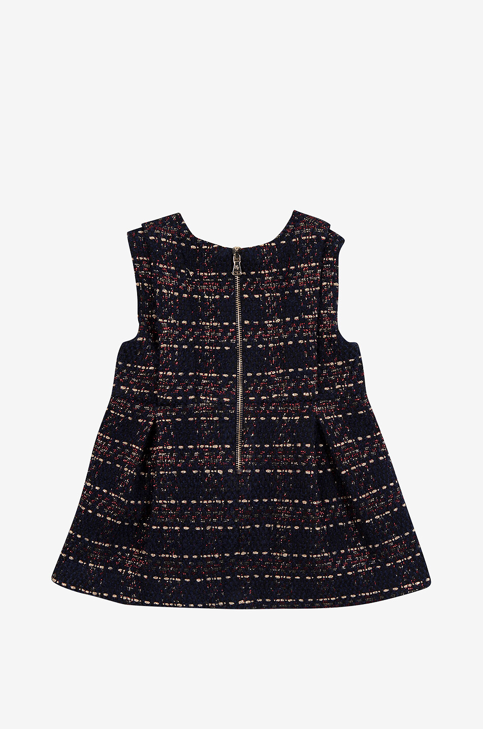 TARTINE ET CHOCOLAT Checked baby tweed dress Baby DARK BLUE 2