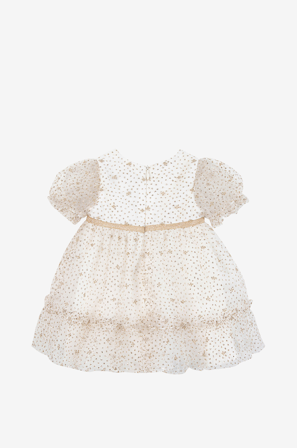 TARTINE ET CHOCOLAT Tulle baby dress with golden glitter Baby GOLDEN 2