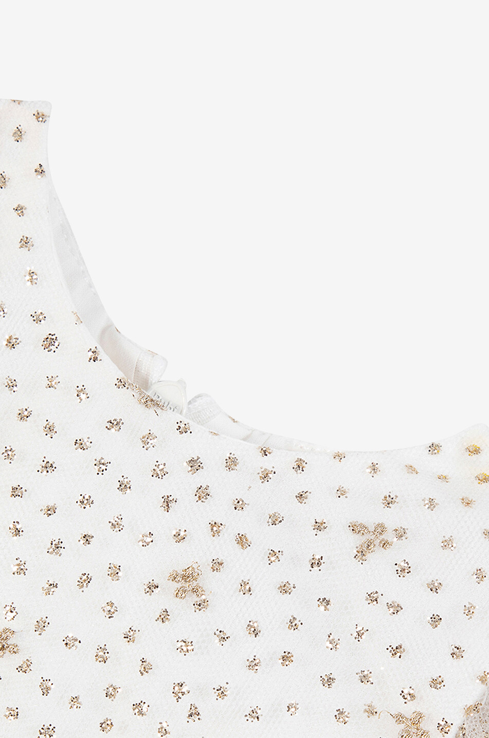 TARTINE ET CHOCOLAT Tulle baby dress with golden glitter Baby GOLDEN 3