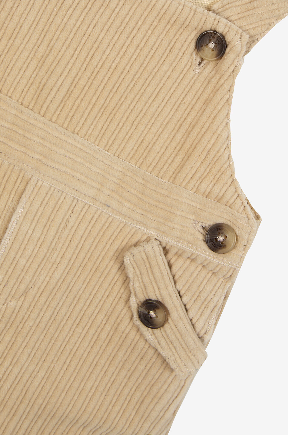 TARTINE ET CHOCOLAT Corduroy baby dungarees Baby BEIGE 3