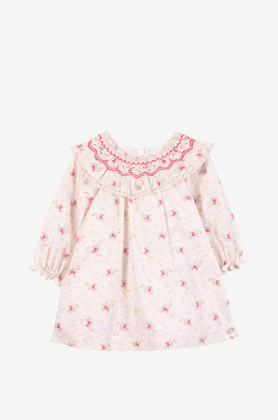 TARTINE ET CHOCOLAT Robe bébé en voile fleuri à volants Bébé ROSE CLAIR 1