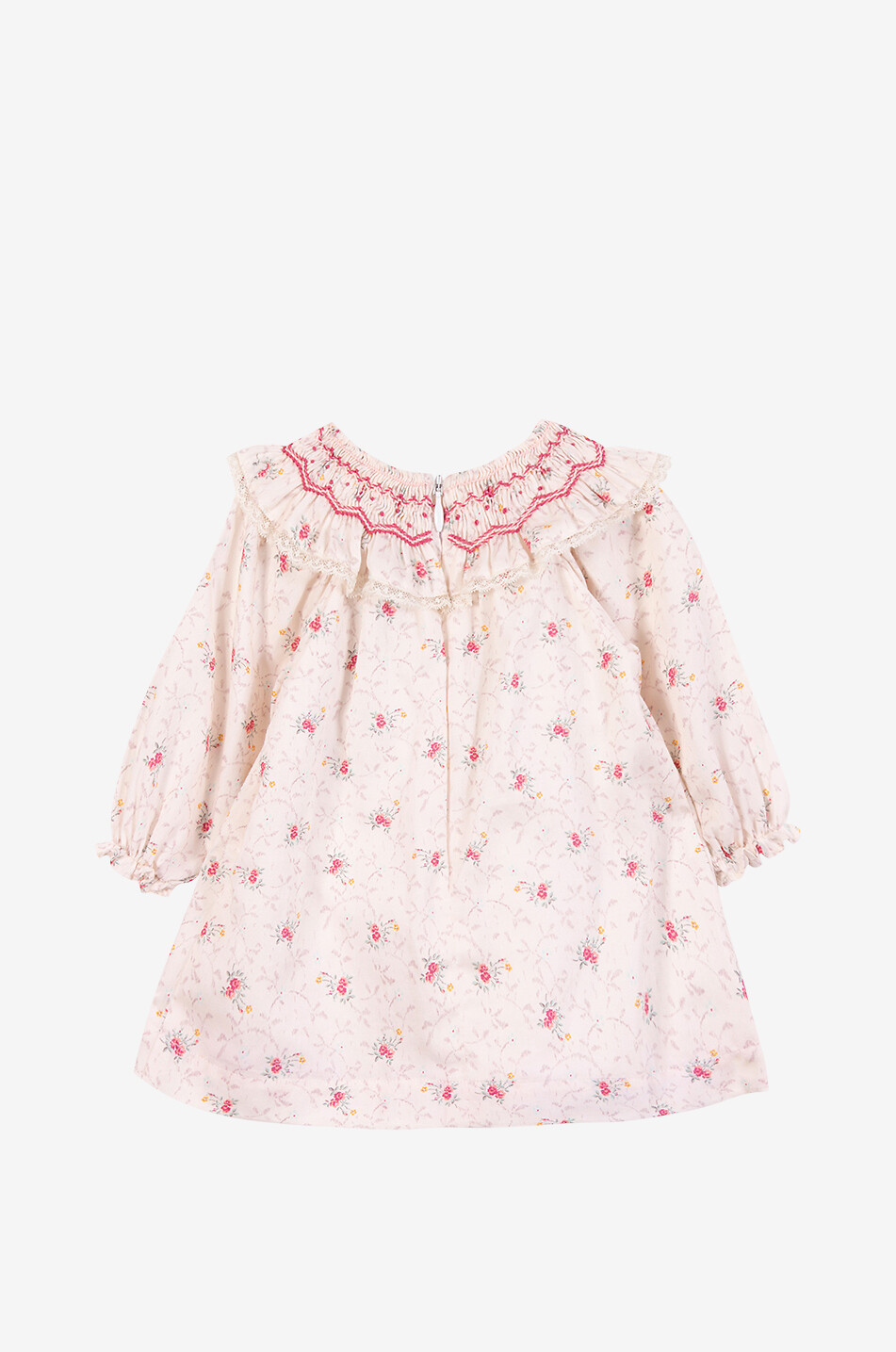 TARTINE ET CHOCOLAT Robe bébé en voile fleuri à volants Bébé ROSE CLAIR 2