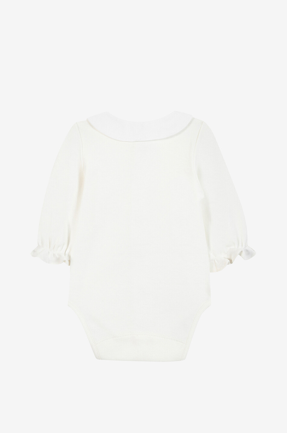 TARTINE ET CHOCOLAT Body bébé en jersey à double col fleuri Bébé BLANC CASSE 2