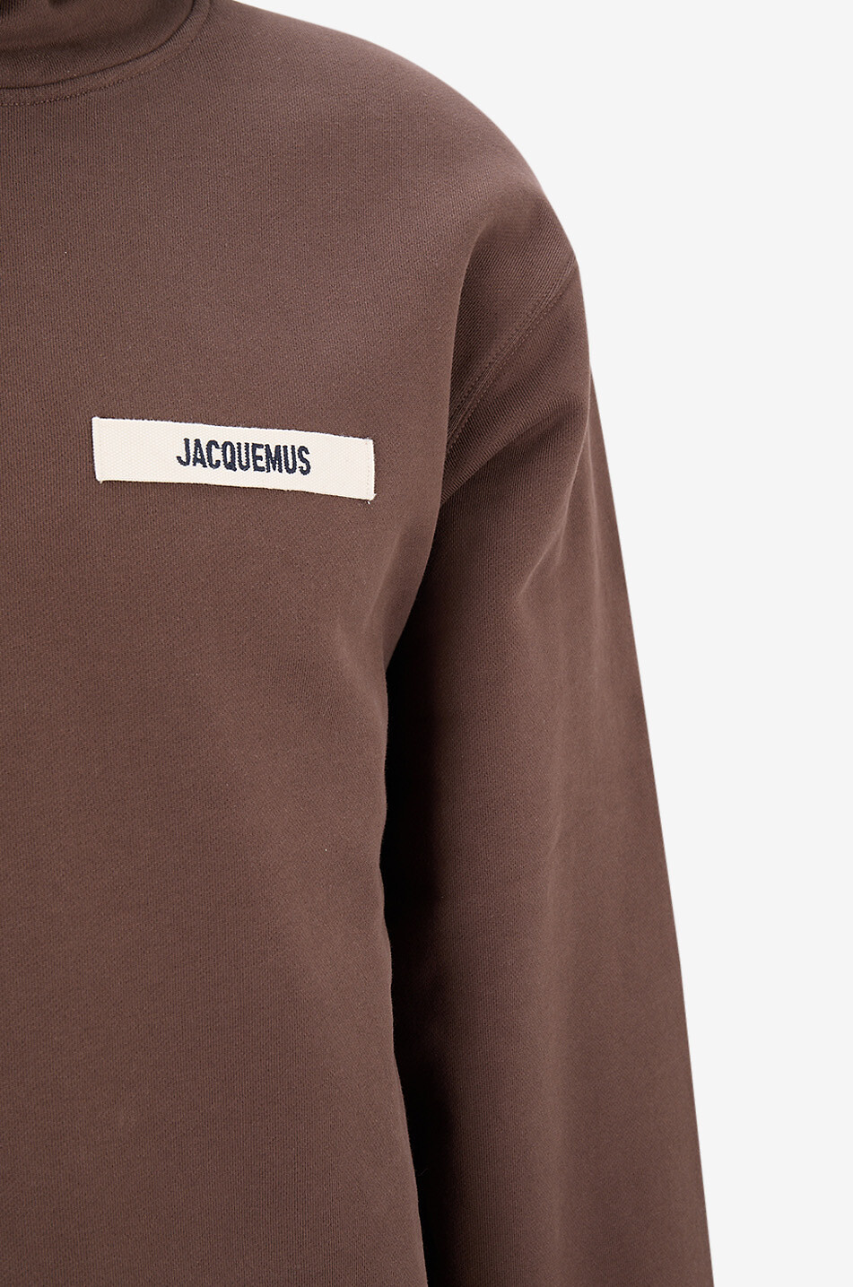 JACQUEMUS Le Hoodie Gros Grain hooded sweatshirt Men DARK BROWN 3