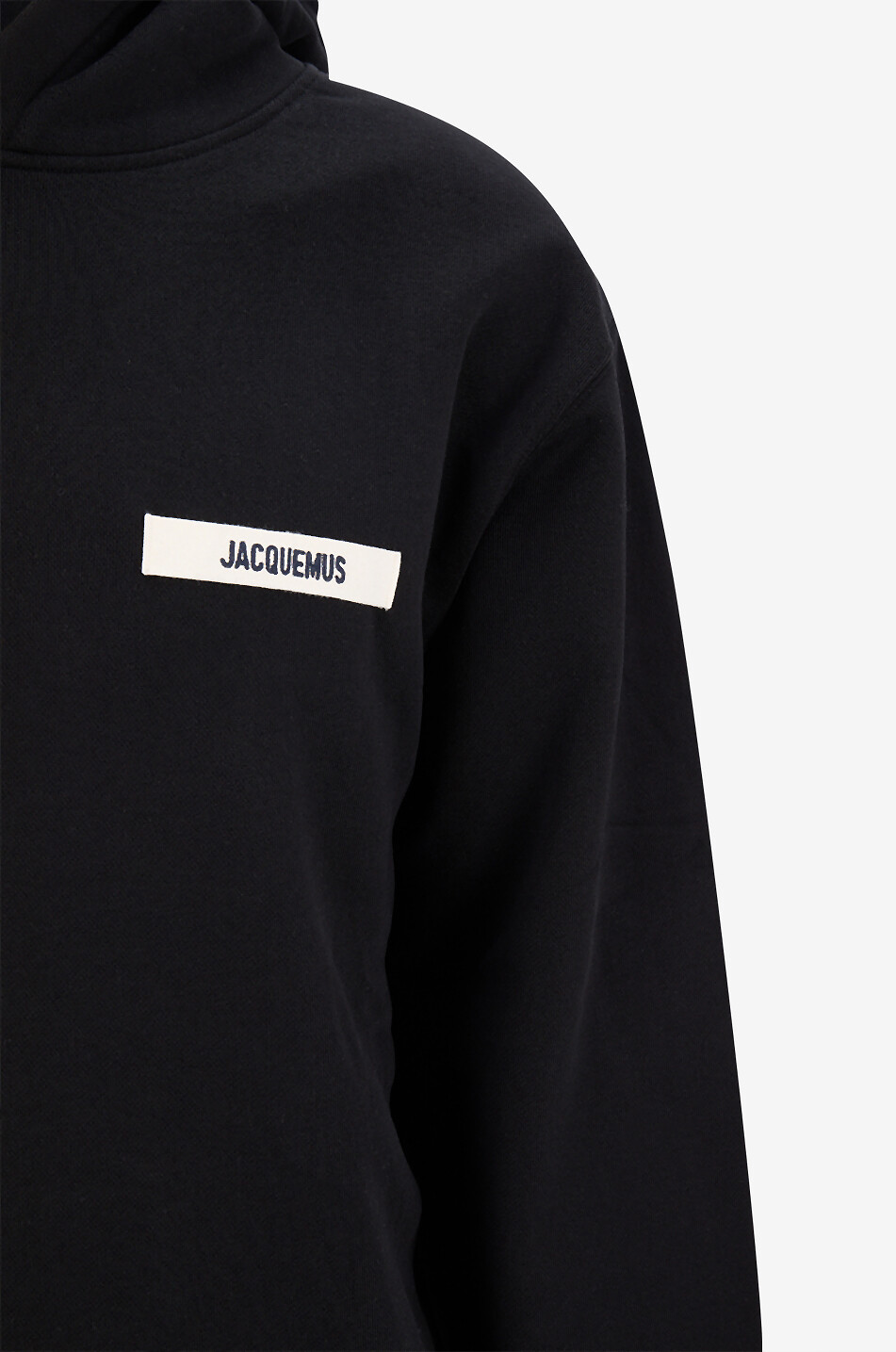 JACQUEMUS Le Hoodie Gros Grain hooded sweatshirt Men BLACK 3