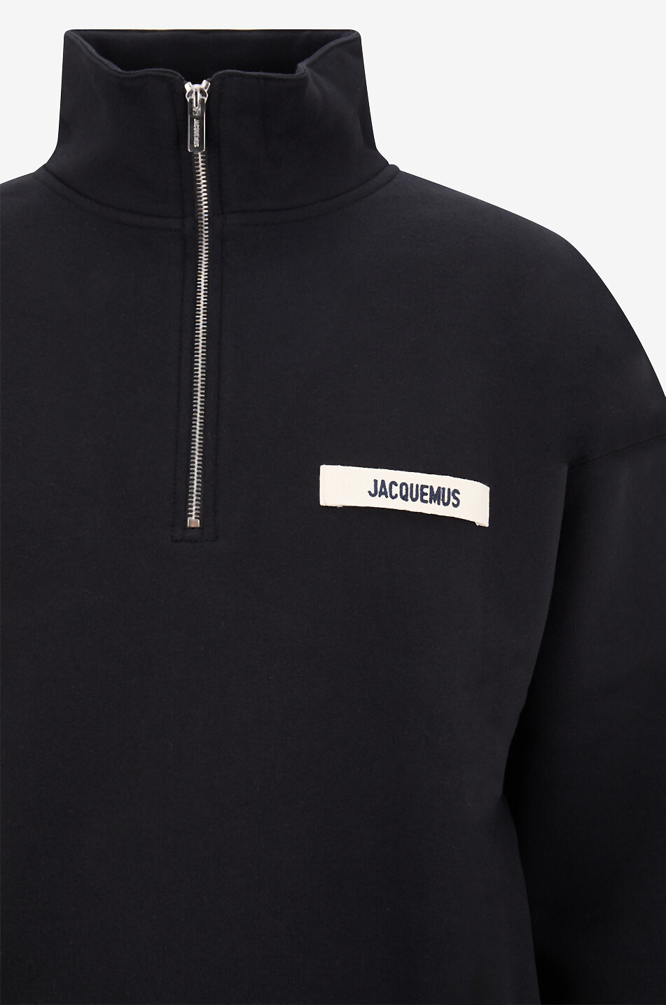 JACQUEMUS Le Camionneur Gros Grain loose sweatshirt Men BLACK 3