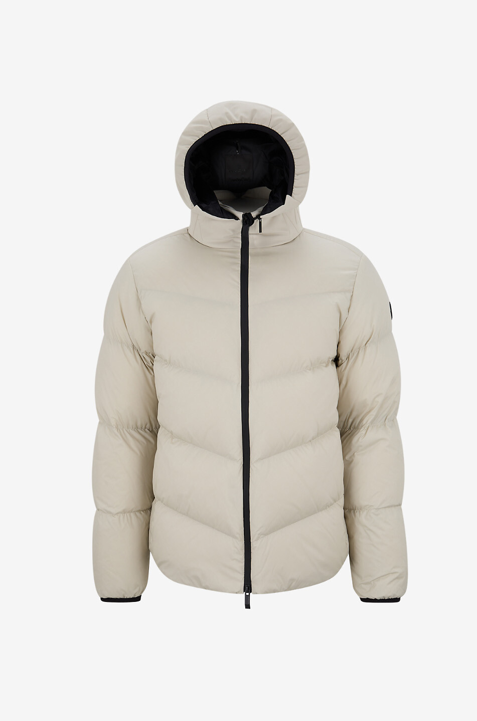 Forez short hooded down jacket