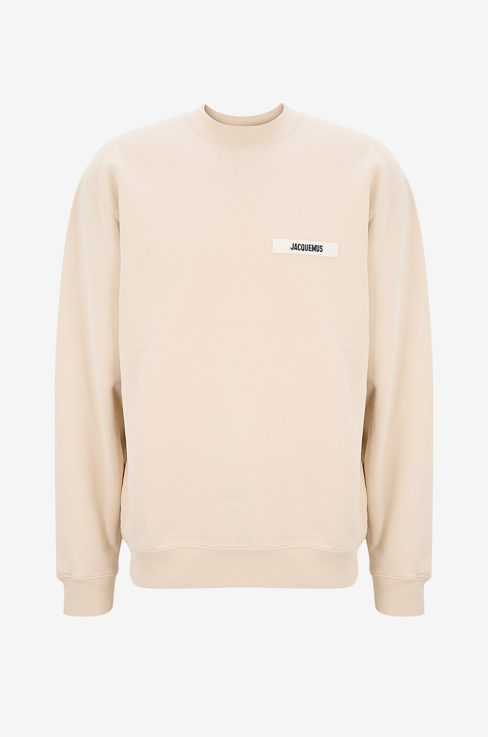 JACQUEMUS Rundhalssweatshirt Le sweat-shirt Gros Grain Herren BEIGE 1