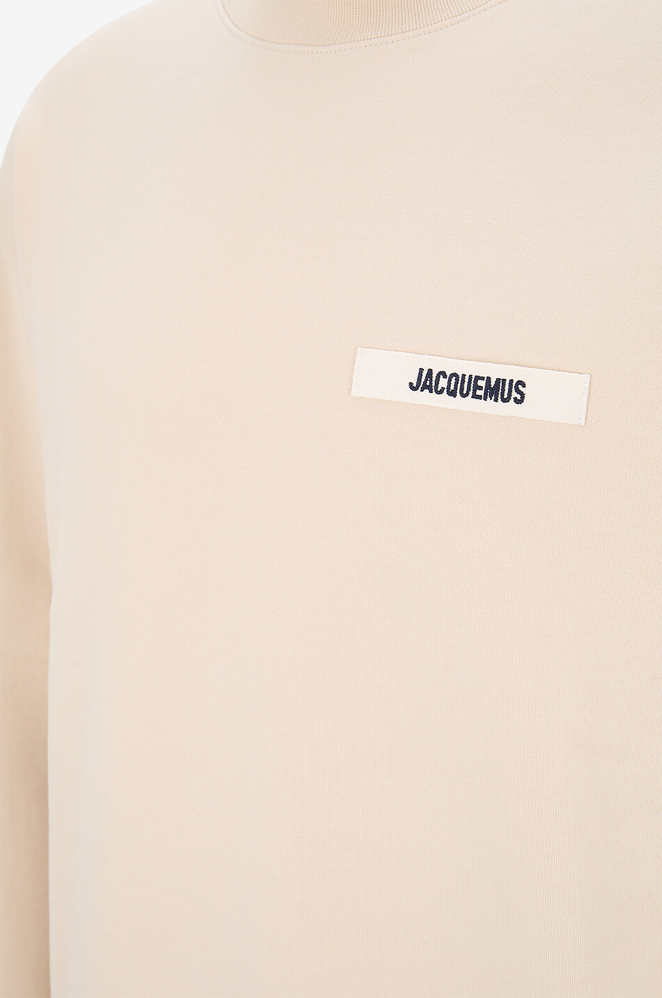 JACQUEMUS Rundhalssweatshirt Le sweat-shirt Gros Grain Herren BEIGE 3