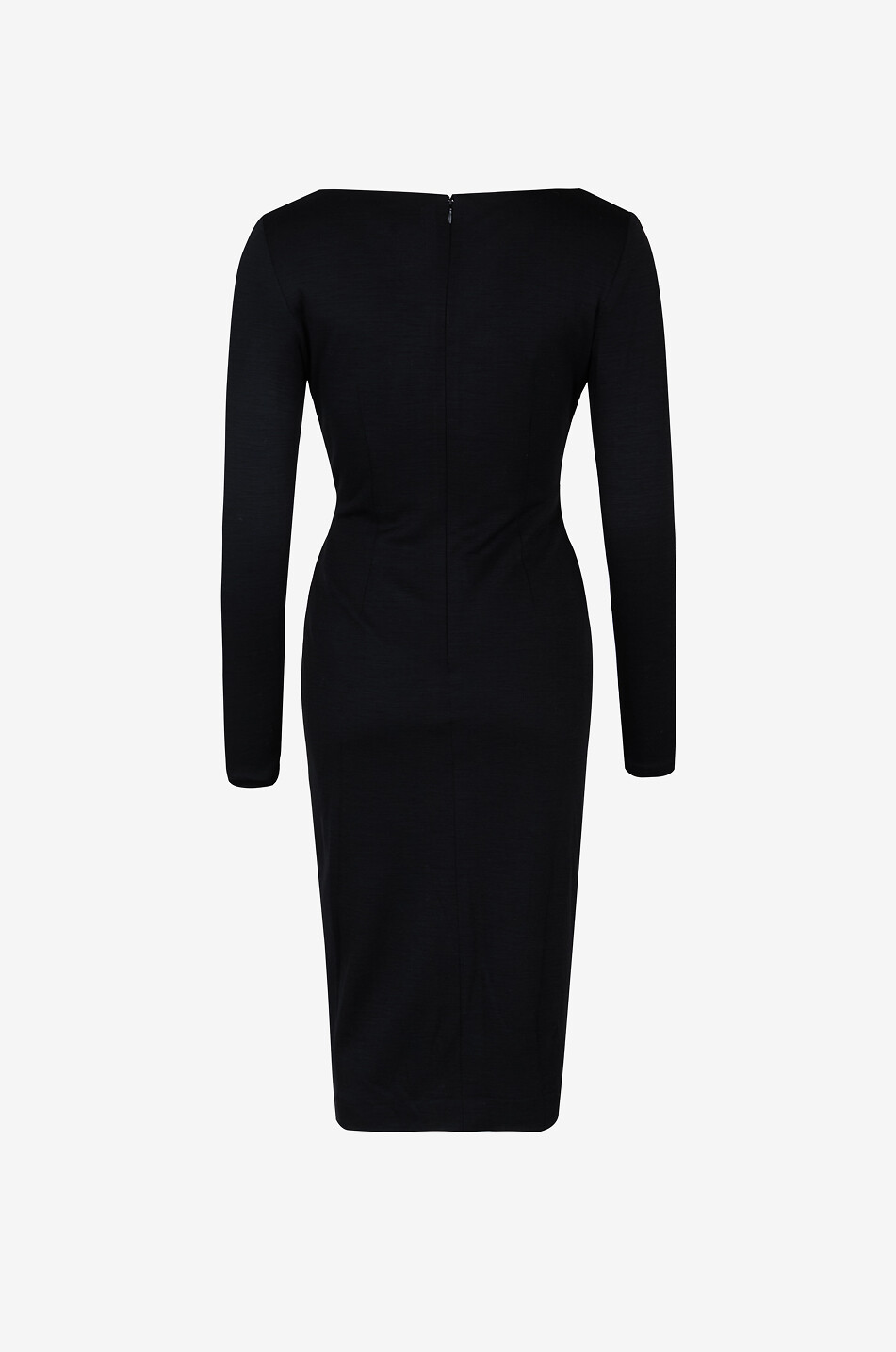 LUISA SPAGNOLI Glassie fine-gauge knit wrap dress Women BLACK 2