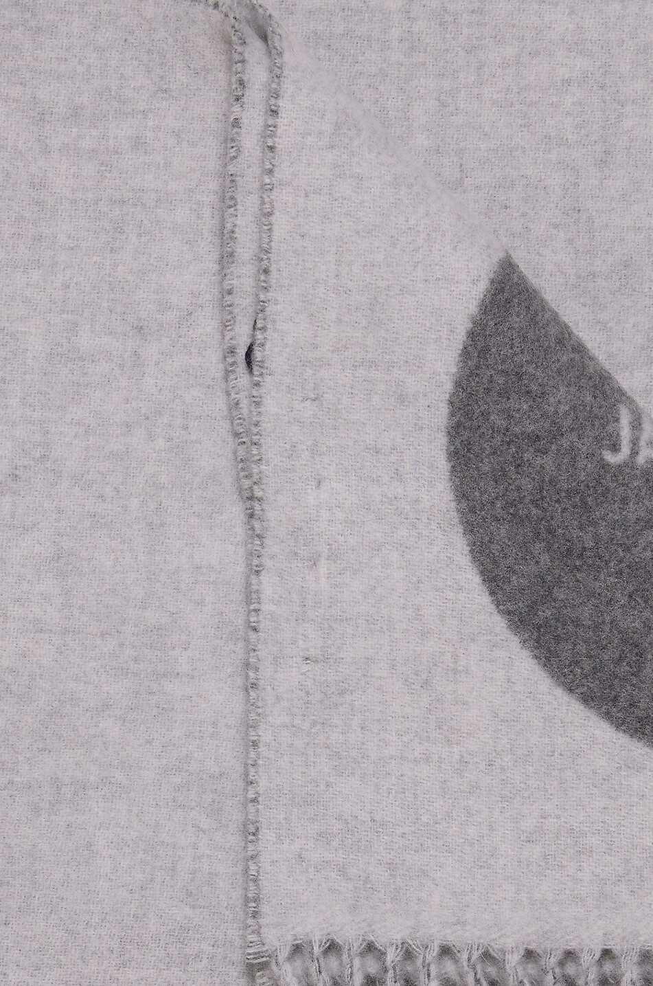 JACQUEMUS Écharpe tissée en laine L'Écharpe Rond Carré Femme GRIS 2
