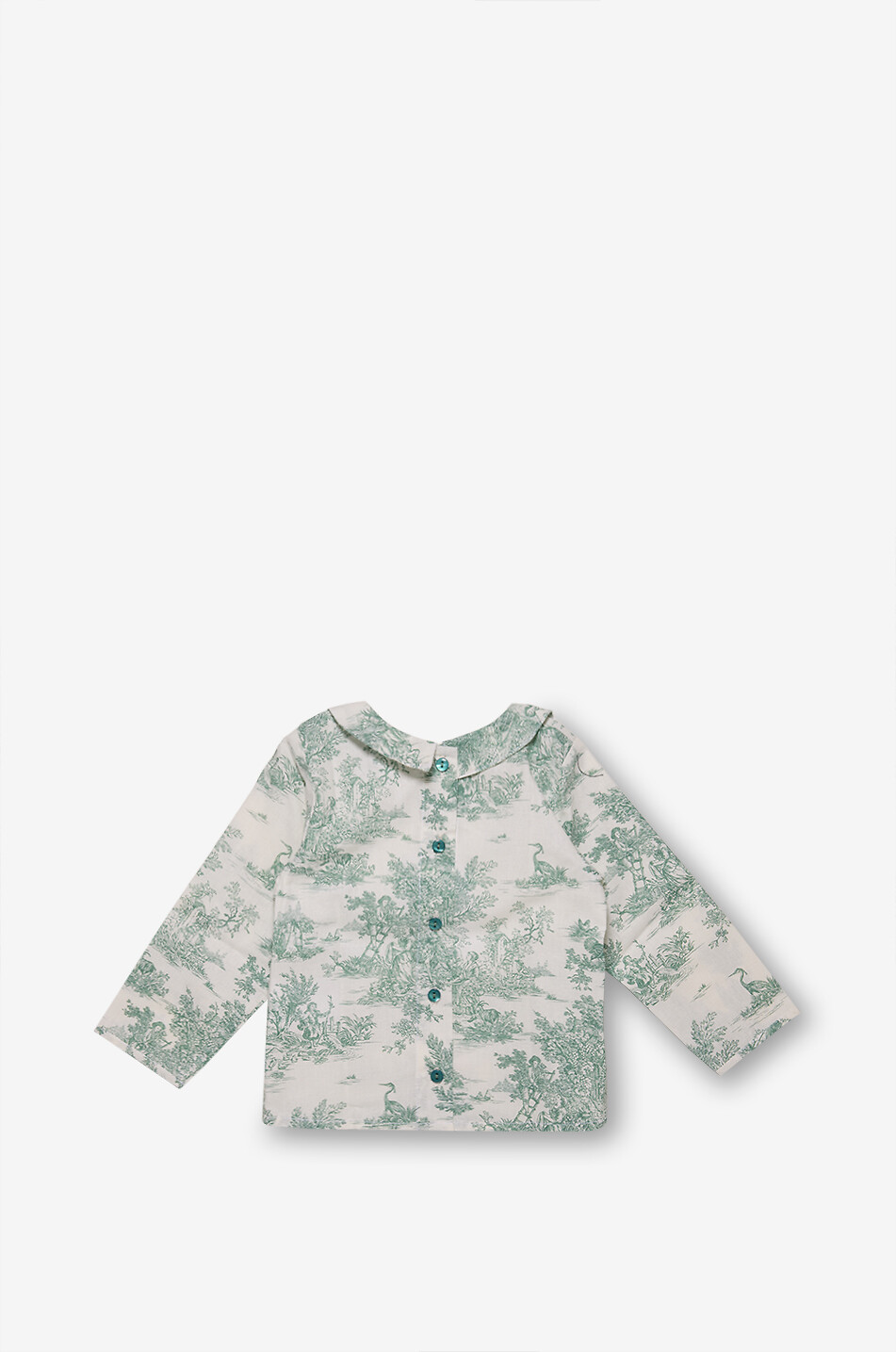 LES SONGES DE CELESTE Chemise bébé toile de jouy Bébé VERT 2