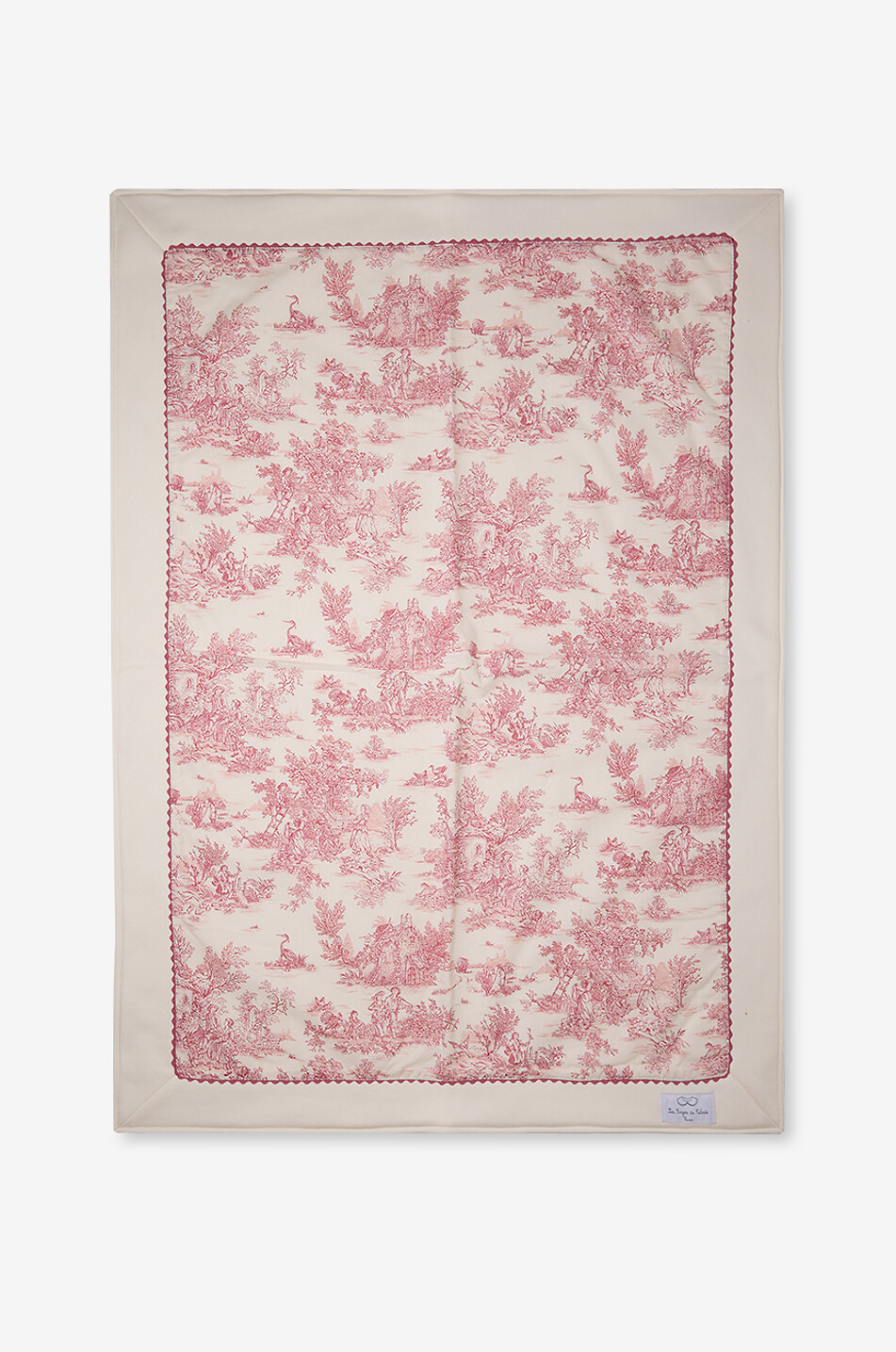 LES SONGES DE CELESTE Baby toile de jouy cotton blanket Baby PINK 1