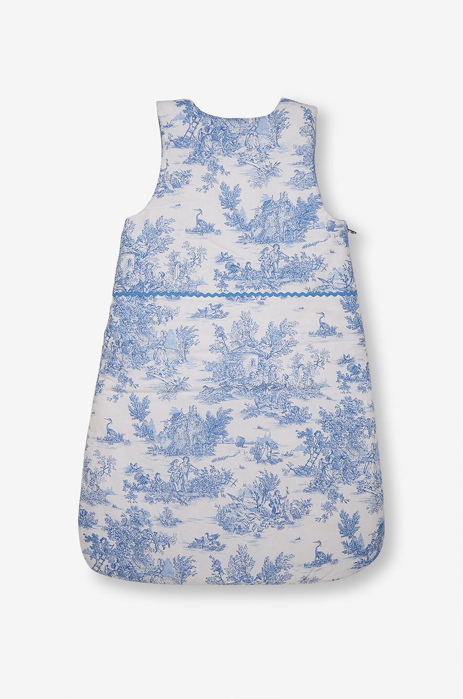 LES SONGES DE CELESTE Baby cotton sleeping bag with toile de jouy Baby BLUE 2