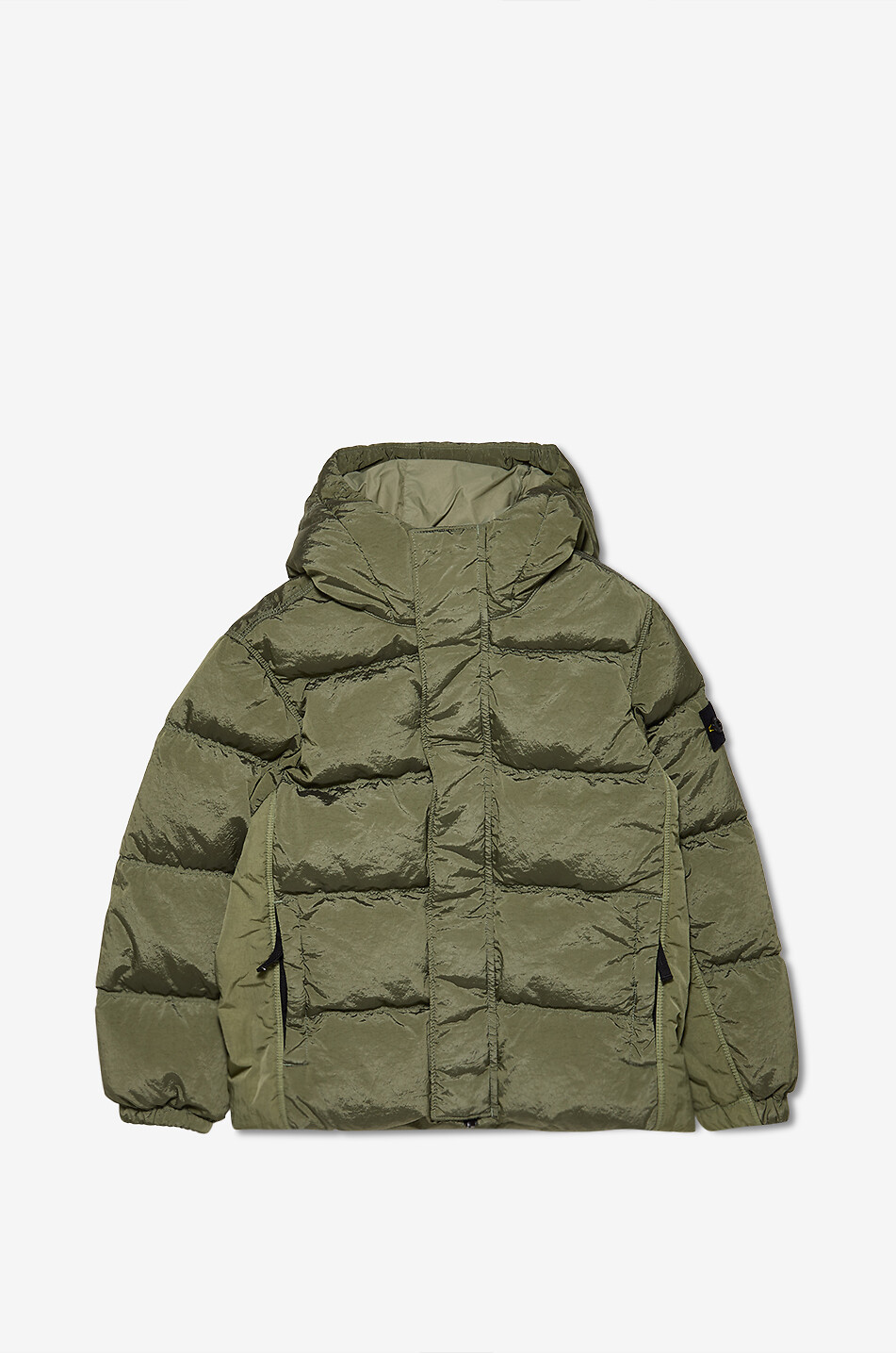 Kurze Jungen-Daunenjacke mit Kapuze 4100010 Crinkle Reps NY