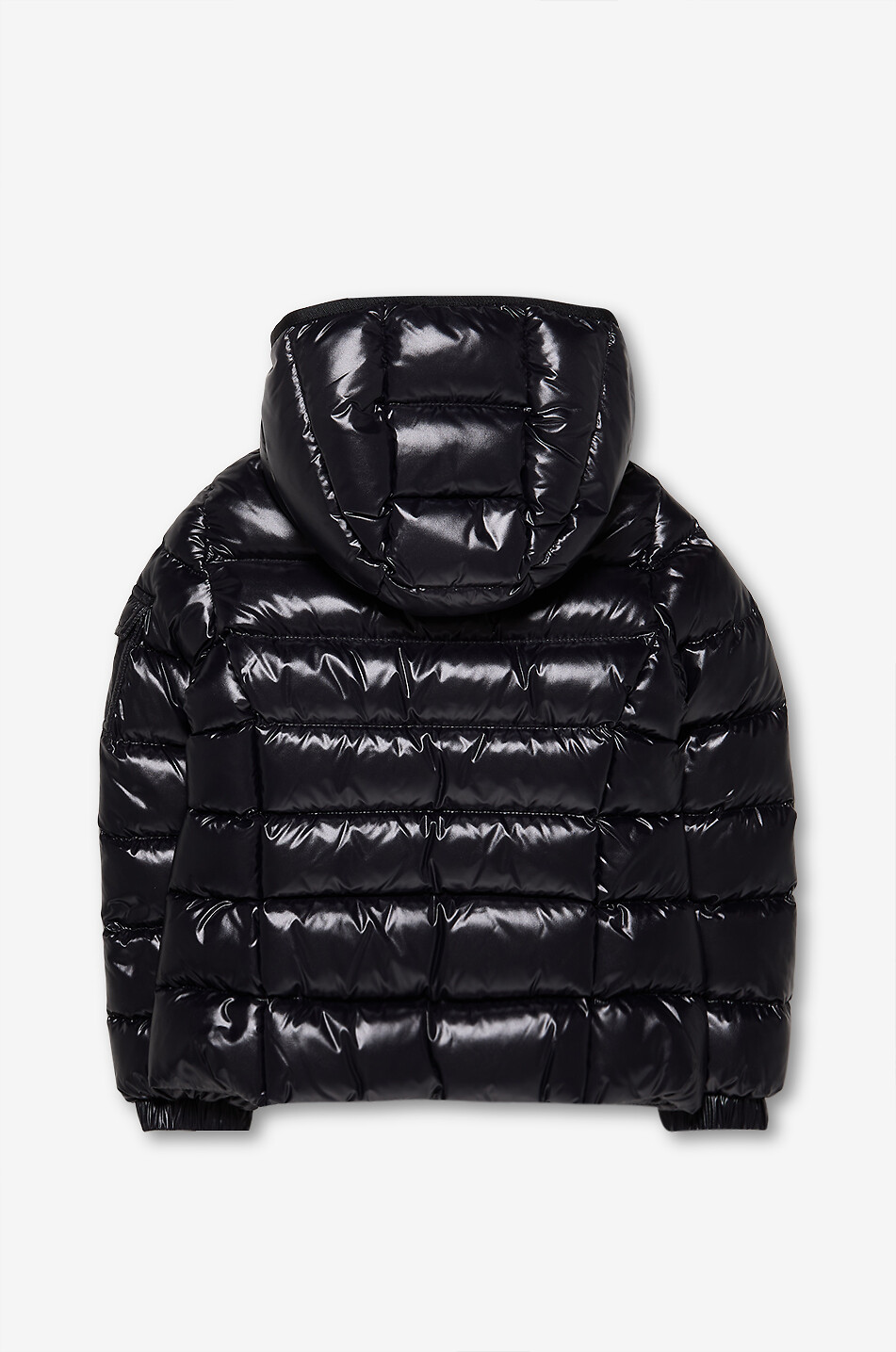 MONCLER Bady girls' lacquer nylon short cinched down jacket Girl BLACK 4