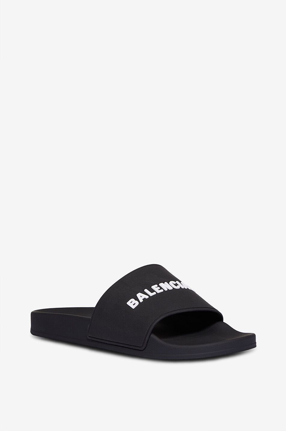 BALENCIAGA Pool Slide logo-adorned pool slides Men BLACK 1