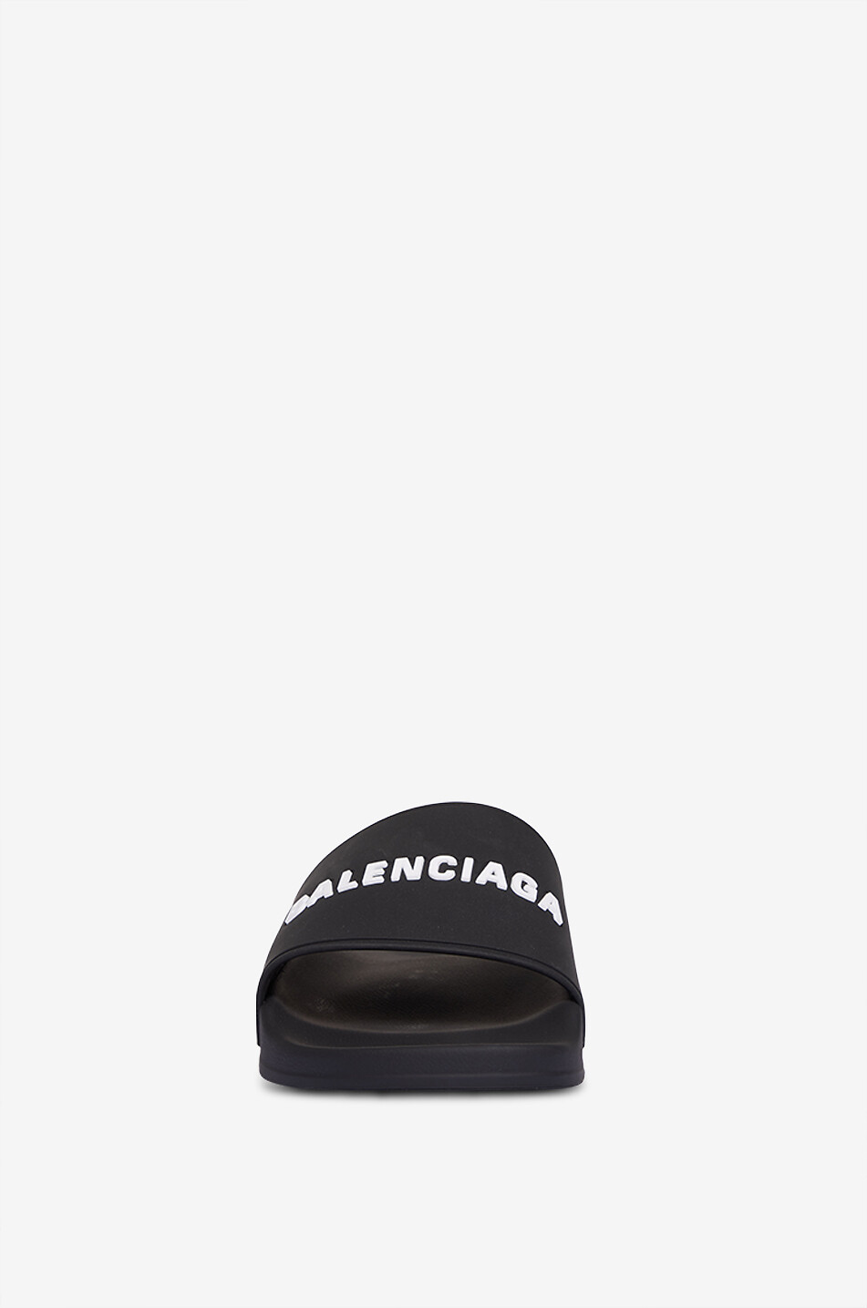 BALENCIAGA Pool Slide logo-adorned pool slides Men BLACK 2
